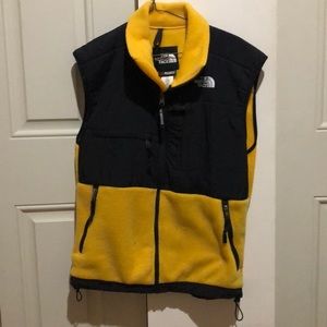 North Face Yellow Fleece Vest